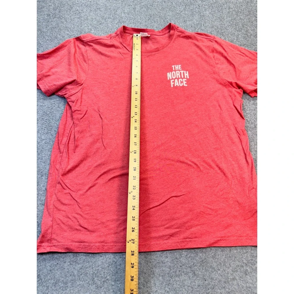 The North Face Men's XXL Red T-Shirt‎ Never Stop Exploring Graphic USA Made Vtg